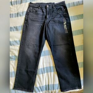 American Eagle super high rise ankle straight jeans